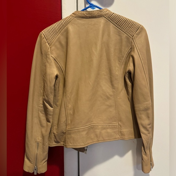 Like New Mango Genuine Leather Biker Jacket - Picture 4 of 7